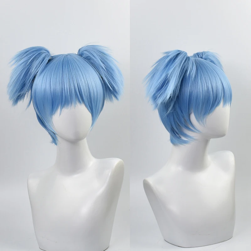 HAIRJOY синтетические волосы красный розовый синий Косплей парики костюм парик с 2 съемными хвостиками доступны 3 цвета