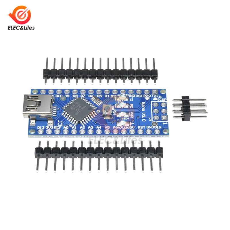 Nano V3.0 FT232 чип ATmega328 Atmega328p 16M плата модуль комплект 3 0 контроллер клеммный адаптер