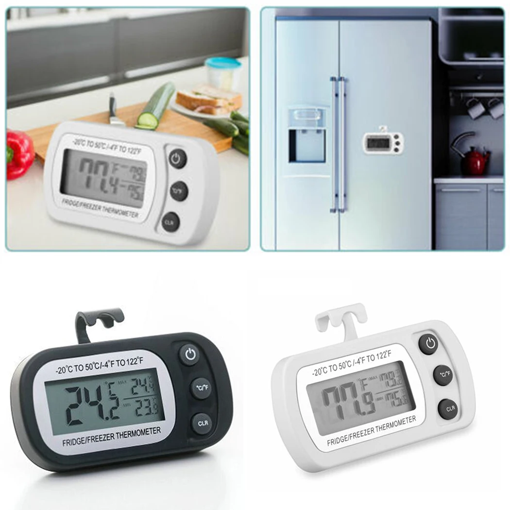 

Wireless Refrigerator Thermometer Accessory Digital Fridge Freeze LCD Supply Thermometer Tool