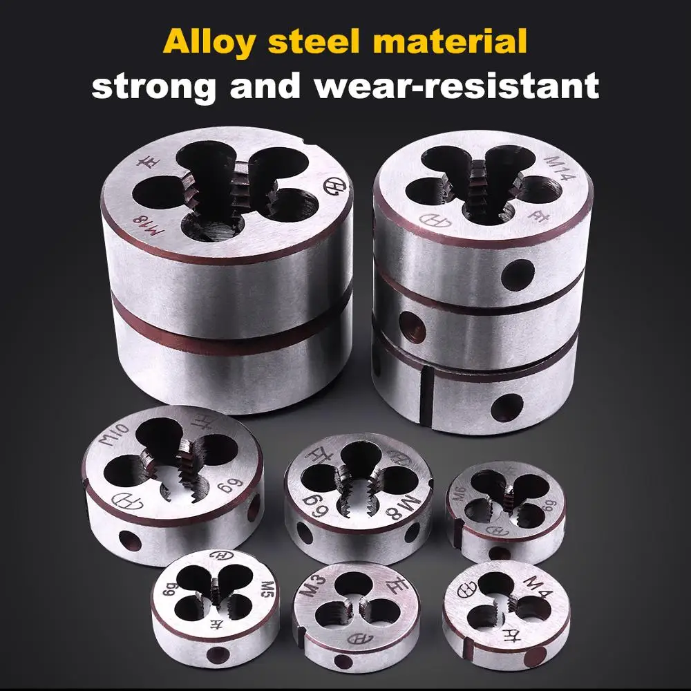 11 шт. набор инструментов для резьбы М3 М20|metric die set|threading diesmetric thread dies |