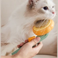 pet cat comb dog comb hair remover selfcleaning flea comb for cats dog grooming cleaner cleaning brush cat brush pet supplies