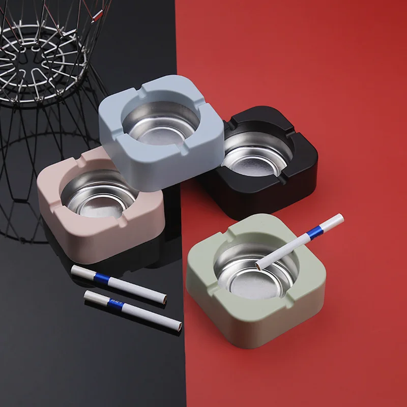 

Creative Tinplate Three-Dimensional Geometric Anti-Fly Ash High Temperature Ashtray