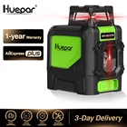 Лазерный уровень Huepar, 5-линейный 2D лазер перекрестный красный луч, вертикальные, горизонтальные лазеры, вращение на 360 градусов, профессиональный инструмент для выравнивания