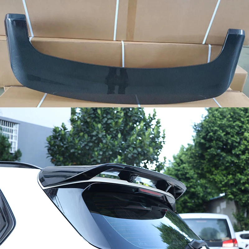 Автомобильные аксессуары из АБС пластика блестящий черный цвет задний спойлер