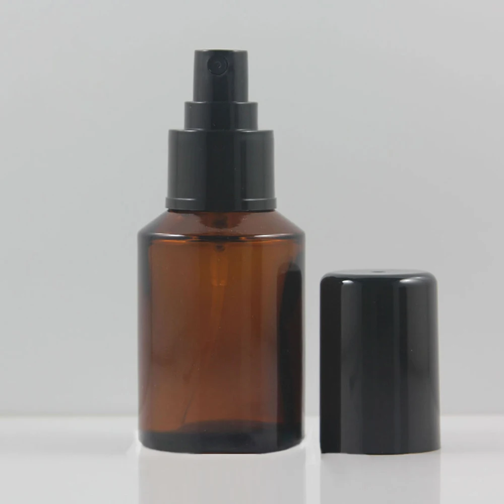 Флакон с распылителем янтарного стекла 60 мл 50 шт. контейнеров насосом для лосьона