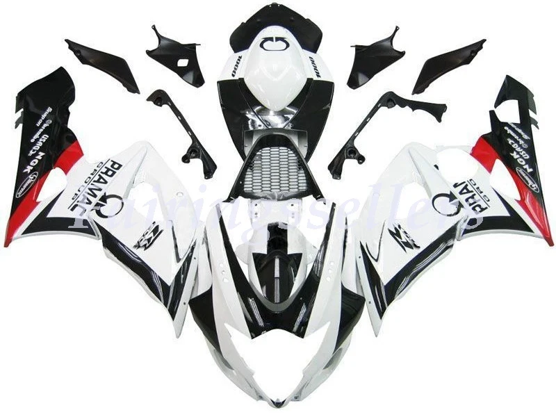 Injection Molding New ABS Motorcycle Fairings kit Fit For Suzuki GSX-R1000 2005 2006 K5 gsxr 1000 White Black Pramac | Автомобили и