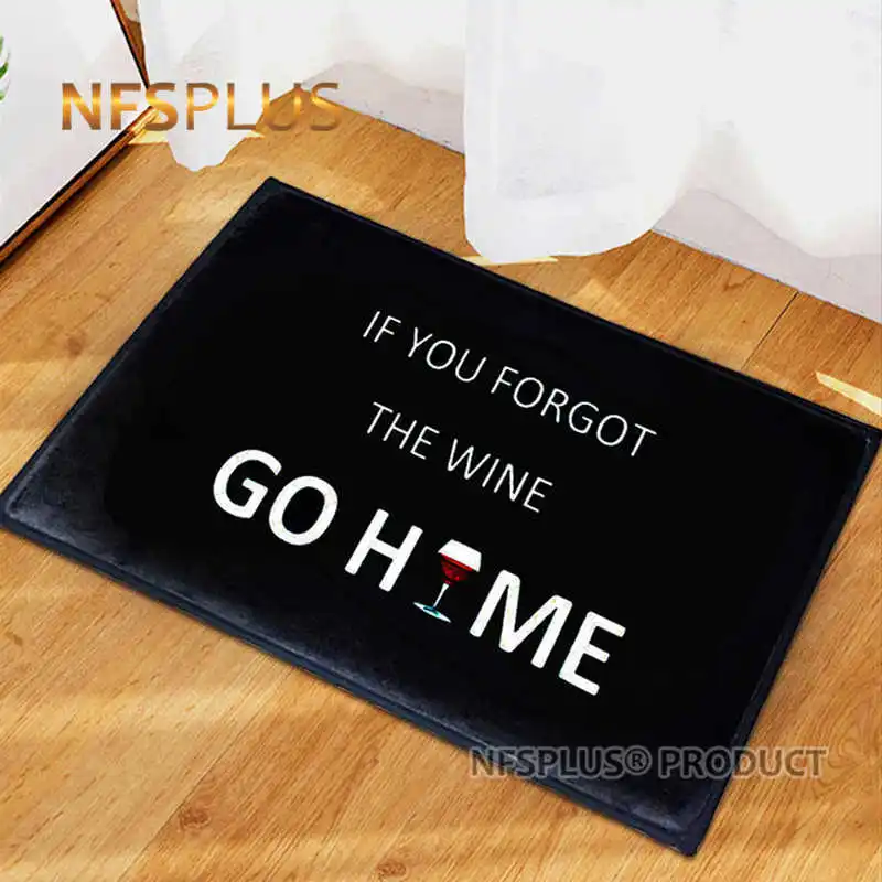 Фланелевый тканевый напольный коврик если вы забыли о винном доме с принтом ПВХ в