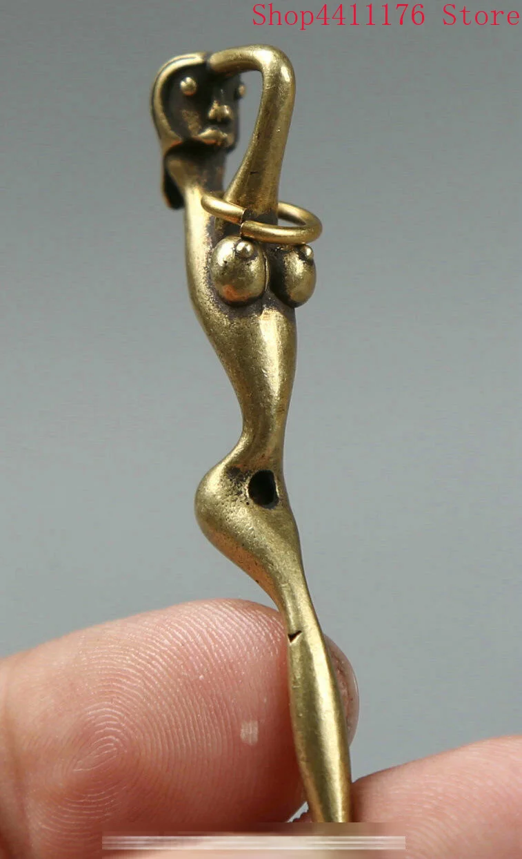 Собирайте маленькие сувениры китайские бронзовые красивые женские ушные кулоны