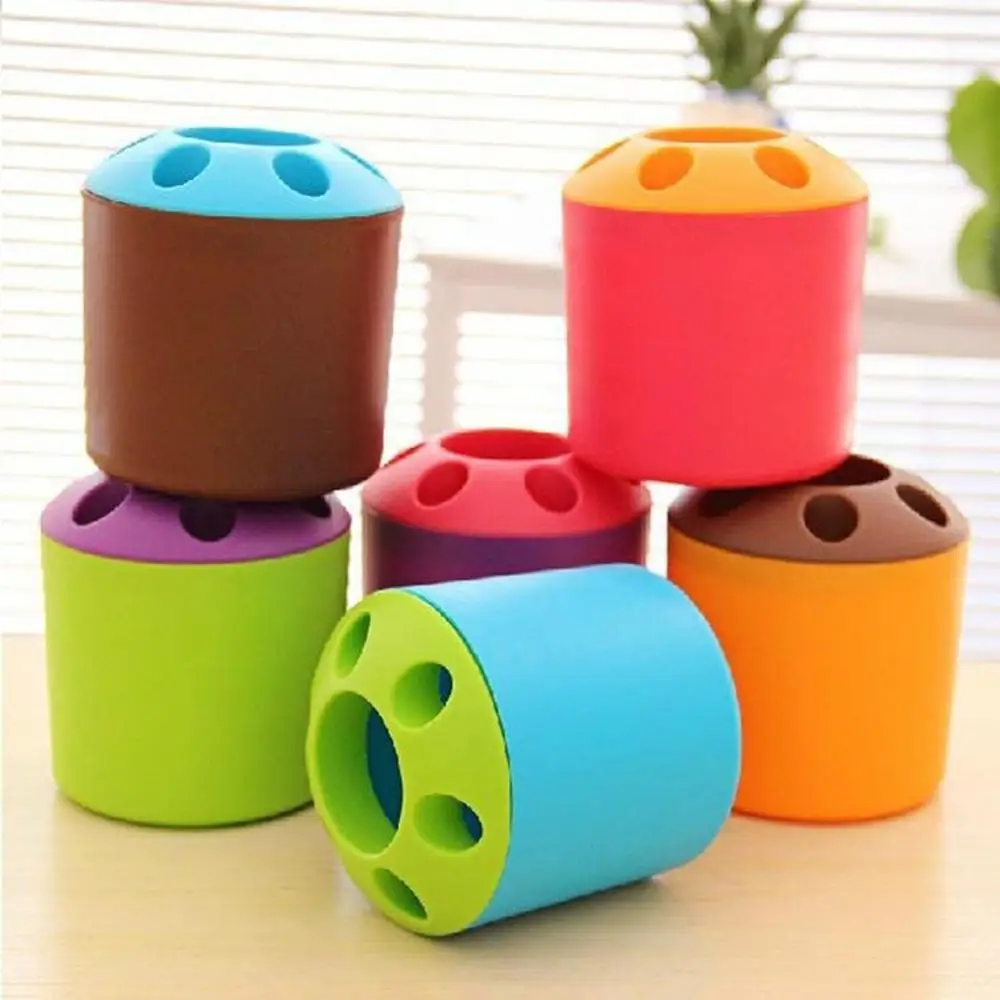 Оригинальная отверстия держатель для зубных щеток органайзер Канцелярии Декор