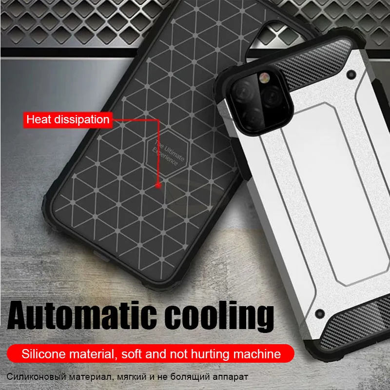 Luxury Shockproof Armor Case Cover On The For IPhone 11 Pro XR X XS Max Bumper 8 7 6 6s Plus Soft Back |
