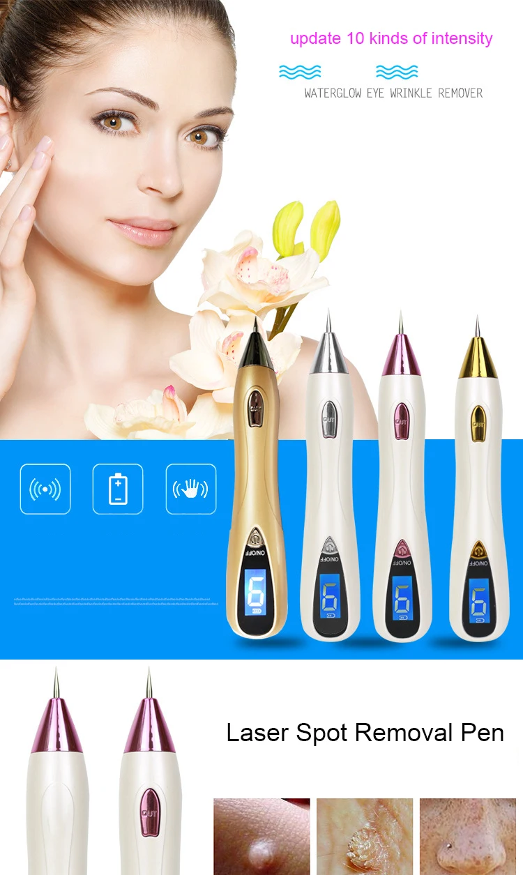 1 шт. машинка-карандаш для удаления татуировок USB зарядное устройство 10 скоростей