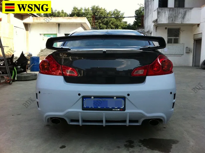 Задний спойлер из углеродного волокна для Infiniti G35 G37 4 двери GTR R35 2007-2010 | Автомобили