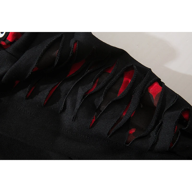 Techwear брюки с дырками мужские камуфляжные мешковатые шаровары джоггеры военные