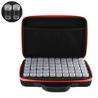 Новинка! 60 бутылки коробка для алмазной живописи инструментов коробка для хранения багажа кронштейн Сумки из натуральной кожи, на молнии, дизайн, ударопрочный и долговечный подарок