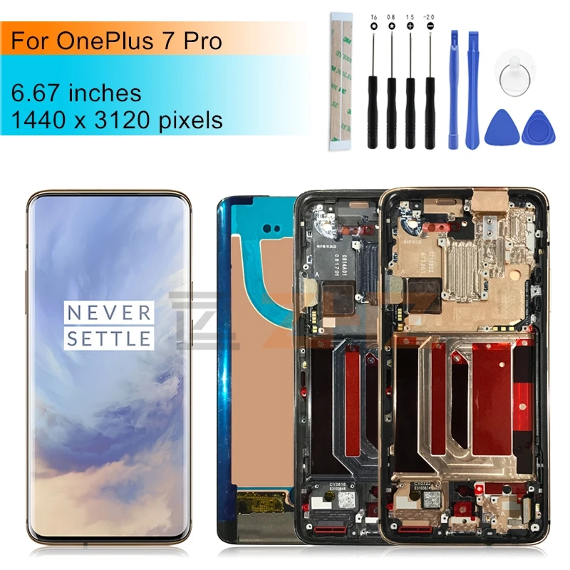 OLED дисплей для OnePlus 7 Pro ЖК с рамкой pro запасные части ремонта экрана 6 67