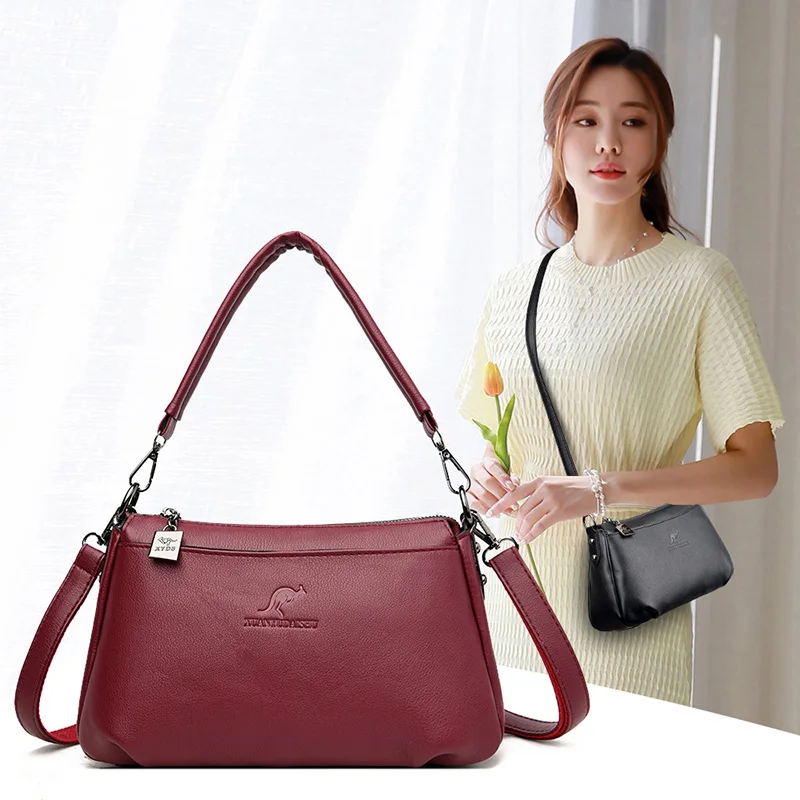 

OLSITTI Solid Color PU Leather Crossbody Bags For Women 2021 Summer High Quality Crossbody Bag Ladies Handbags Sac epaule