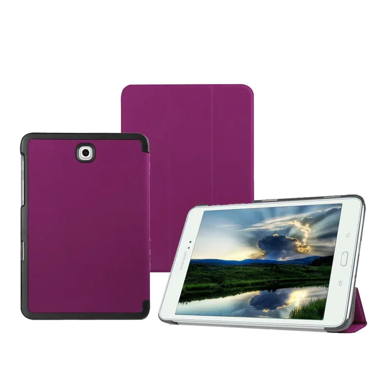 Элегантный чехол тонкий из искусственной кожи для Samsung Galaxy Tab S2 8 0 T710 T715 протекторы