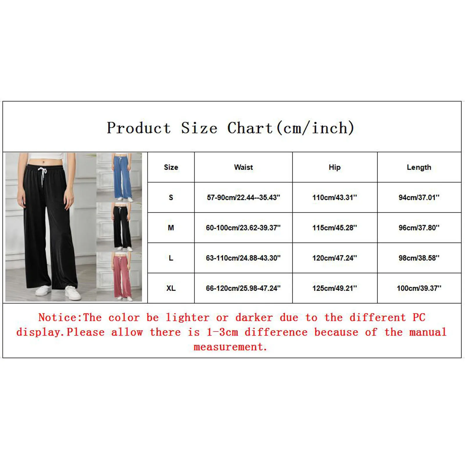 

Women Solid Comfortable Wide Legs Elastic Long Pants Autumn Oversized Wide Leg Pants Women Vintage Fashion Long Trousers #T1G
