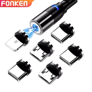 6pcs magnetic tips universal for round magnetic cable micro usb type c magnet replacement parts mobile phone dust plug adapter free global shipping