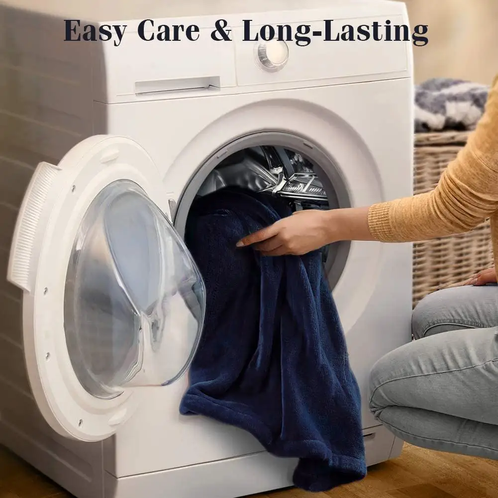 60x50 Inch Extra-large Electric Blanket Rapid Heating Double-layer Washable Rug Soft Flannel For Bedroom Living Room | Дом и сад