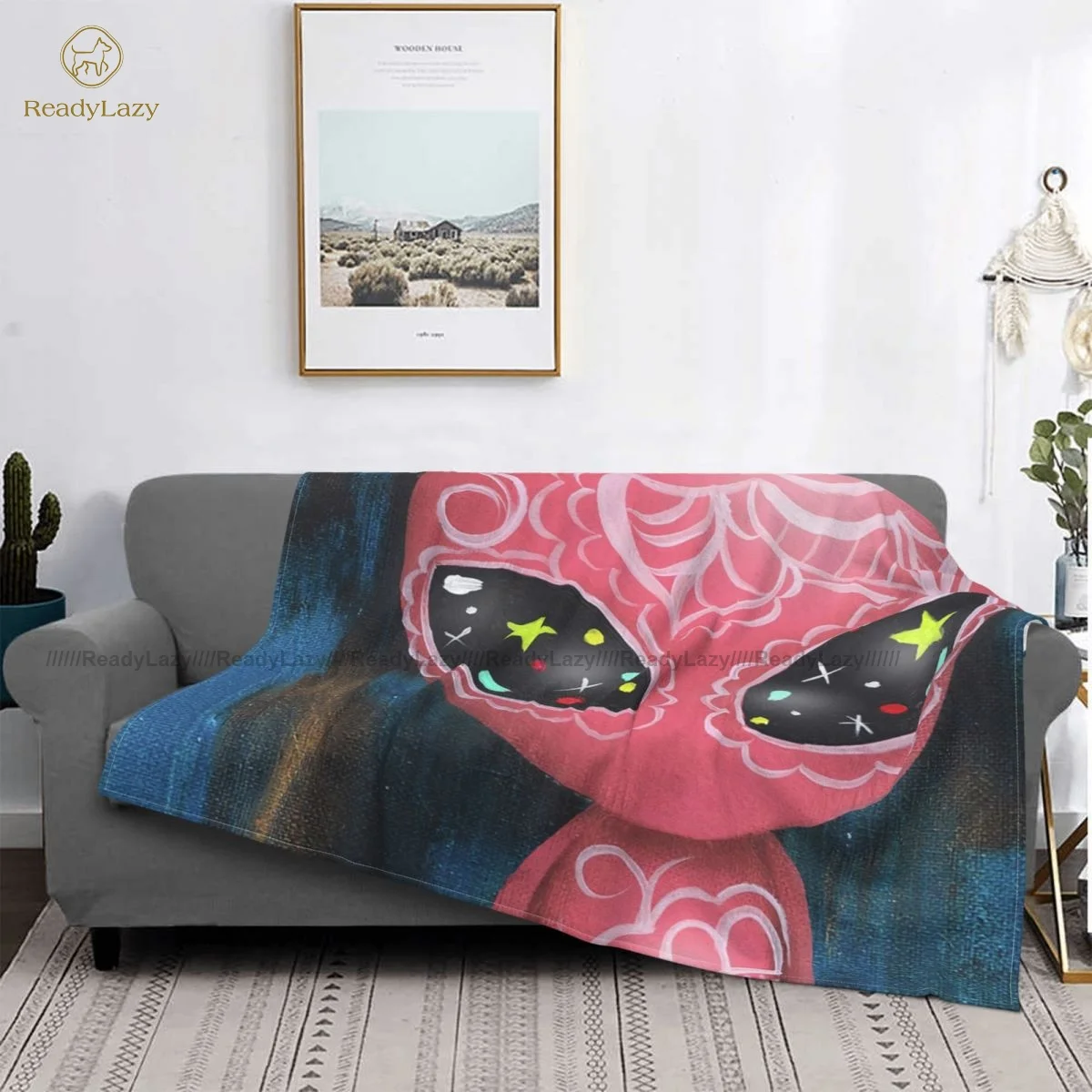 

Manta Alien, colcha suave de moda, manta de silla de vellón peludo