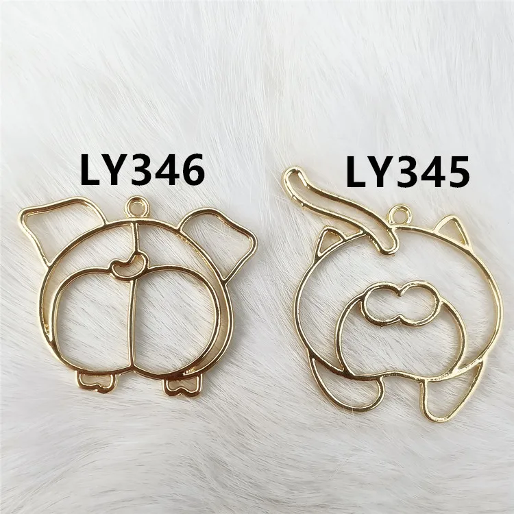 5 шт./лот ожерелье с подвеской в виде кота и свиньи оправой из УФ смолы|Инструменты