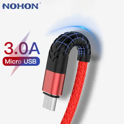 Micro USB кабель 3A быстрое зарядное устройство Microusb провод шнур для Samsung J7 S6 S7 Xiaomi Redmi Android мобильный телефон провод передачи данных 3 м