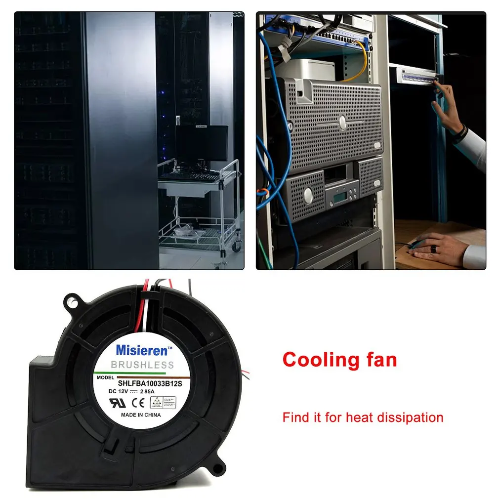 

Hot 9733 Turbine 12V 2.85A Barbecue Grill Barbecue Box Double Ball High Volume Fan Centrifugal Turbine Blower