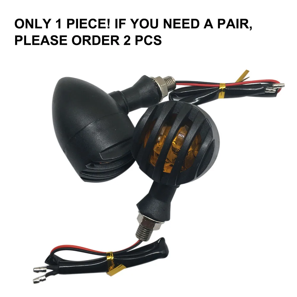 Желтая сигнальная лампа мотоциклетные винтажные фонари поворотных сигналов для