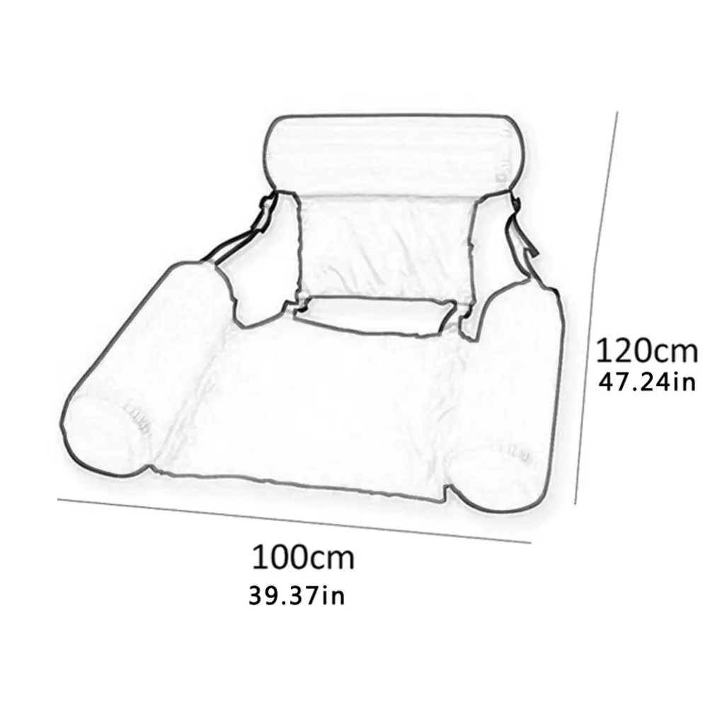 

Foldable Floating Row Swimming Pool Water Hammock Air Mattresses Bed Summer Inflatable Bed Beach Water Sports Chair