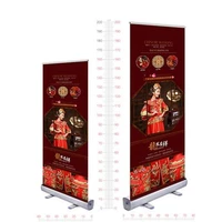 80x200cm indoor pop banner sign portrait poster holder display roll up poster floor stand advertising portable display stand