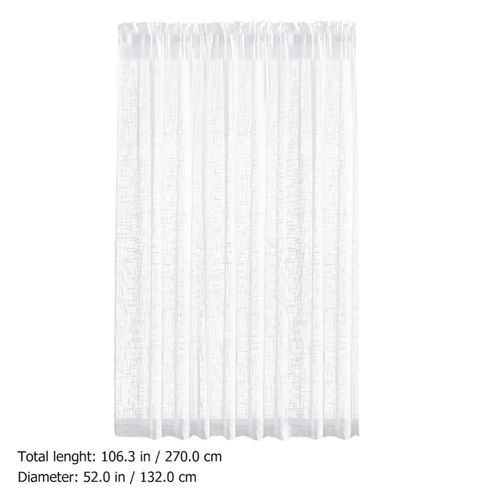 

Balcony Living Room Sheer Curtain Window Drape Decorative Bedroom Curtain