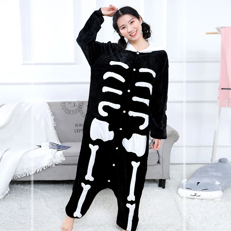 

Cartoon onesie women sleepwear one piece skull anime animal onesies for adults pajamas home clothes Outfit кигуруми для взрослых