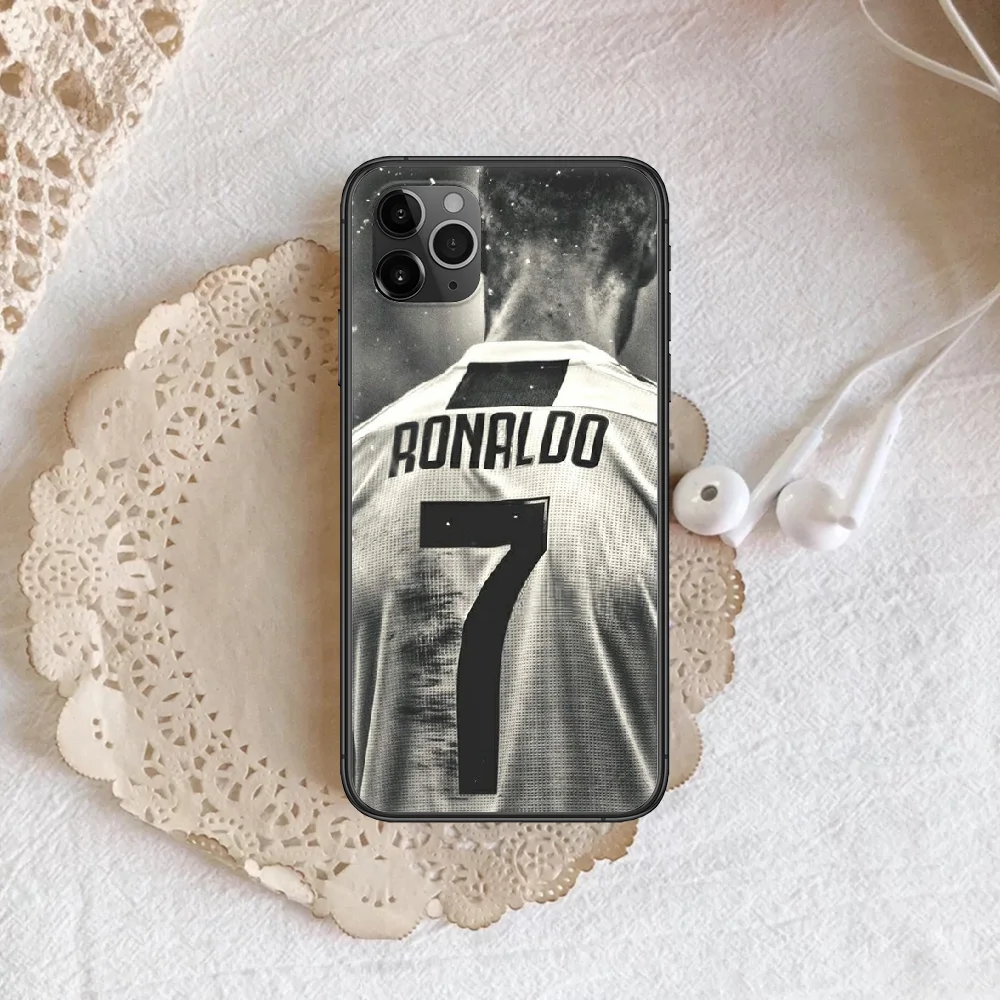 

Ronaldo Soccer Phone Case Cover Hull For iphone 5 5s se 2020 6 6s 7 8 12 mini plus X XS XR 11 PRO MAX black Etui Painting Funda