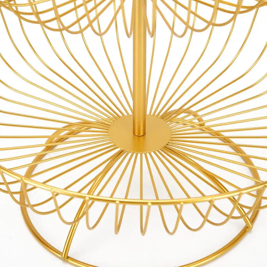 3 уровневая Ретро круглая модная металлическая железная Бытовая тарелка для