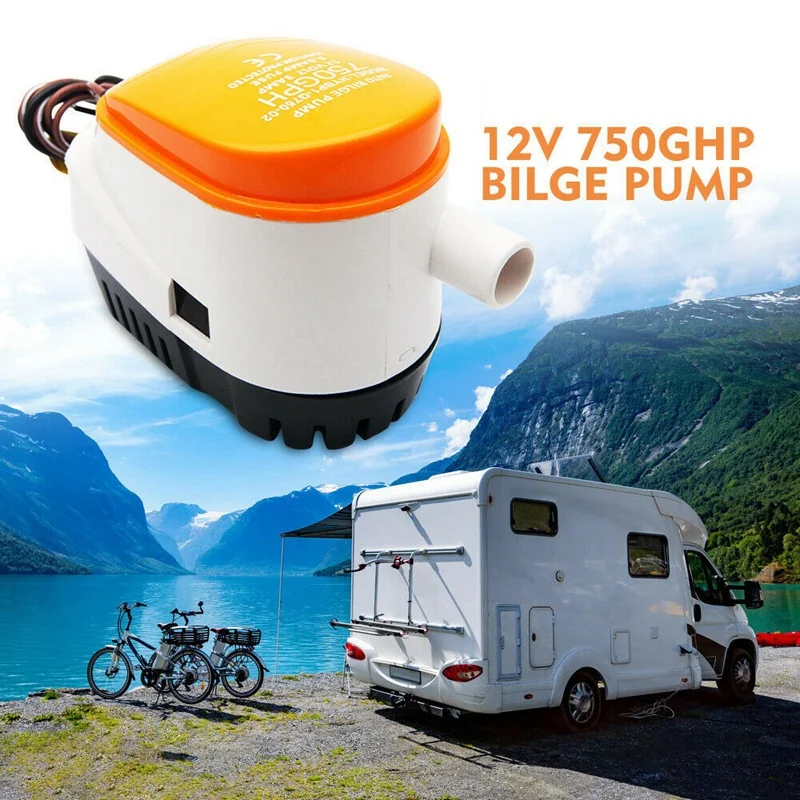 Автоматический 12В Трюмный насос 750Gph с внутренним поплавковым переключателем