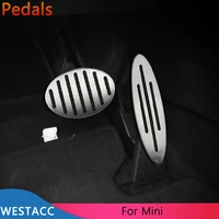 car pedals accelerator gas brake pedal cover for mini cooper one hatch hardtop countryman jcw r56 r60 r61 f54 f55 accessories