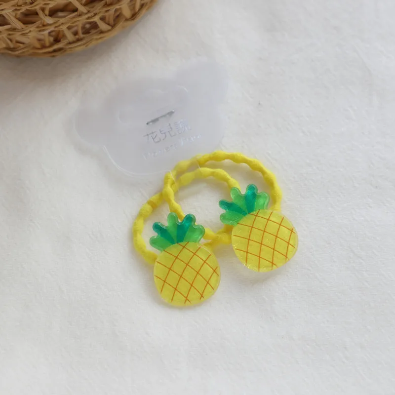 19 ring pineapple 2 шт./лот, модные аксессуары и клипсы для волос для девочек, детские Мультяшные овощные заколки для волос с фруктами, Детские имитирующие фруктовые заколки - Цвет: 19 ring pineapple