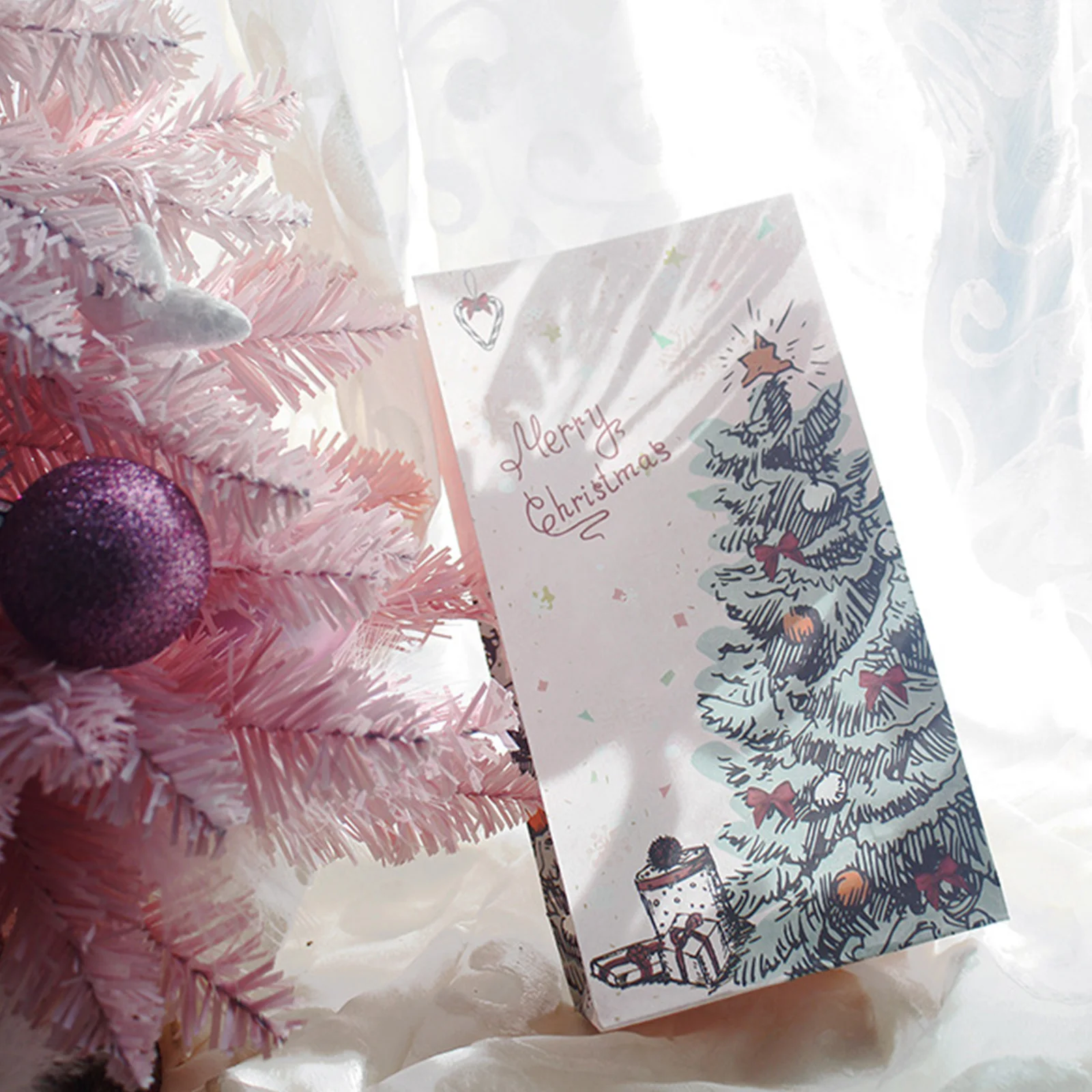 

8Pcs Christmas Gift Bags Cute Printed Kraft Paper Holiday Goodie Bags for Party Favor Gift Exchange
