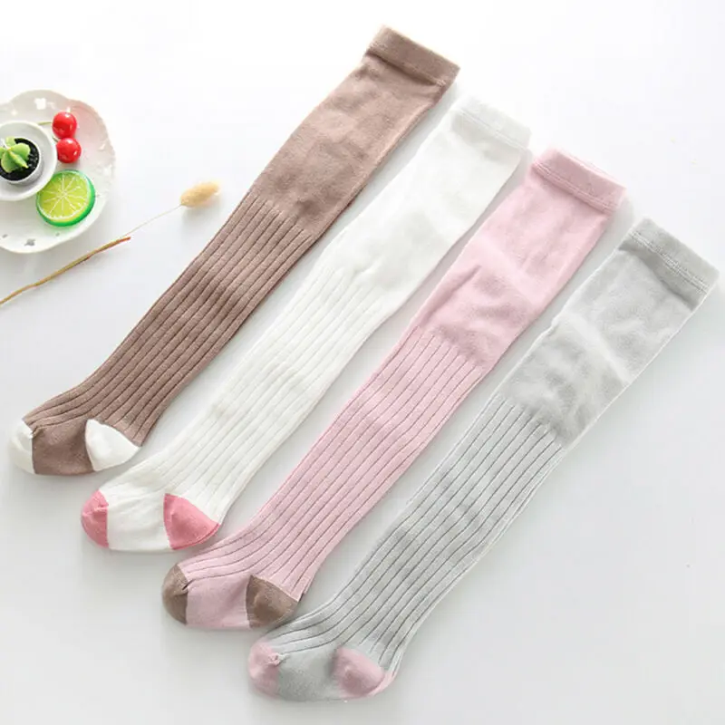 Теплые хлопковые колготки для маленьких девочек и мальчиков чулки брюки