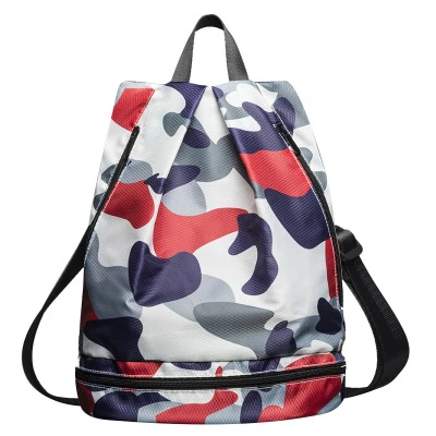 Camouflage Red Водонепроницаемая спортивная сумка для женщин и девочек, спортивная сумка, дорожная сумка для йоги, уличная сумка, рюкзак для тренировок, плавания, фитнеса, софтбэк - Цвет: Camouflage Red