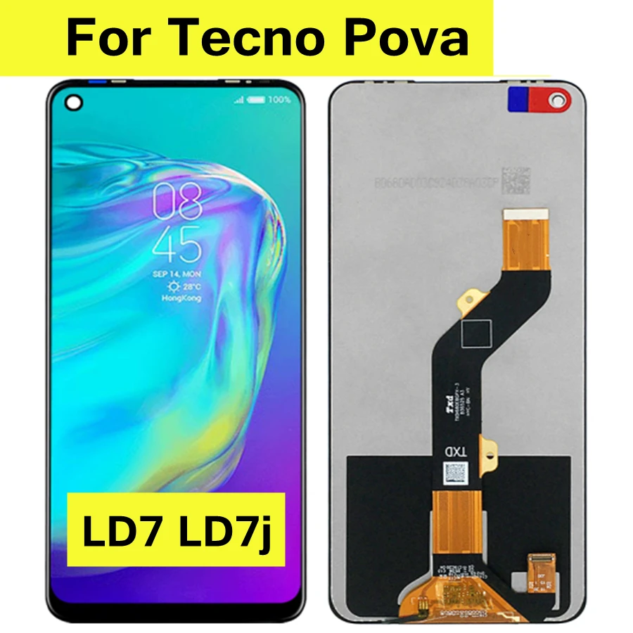 

6.8" For TECON POVA LD7 LD7j LCD Display Touch Screen Digitizer Assembly For Tecno Pova LCD Repair Replacement Parts