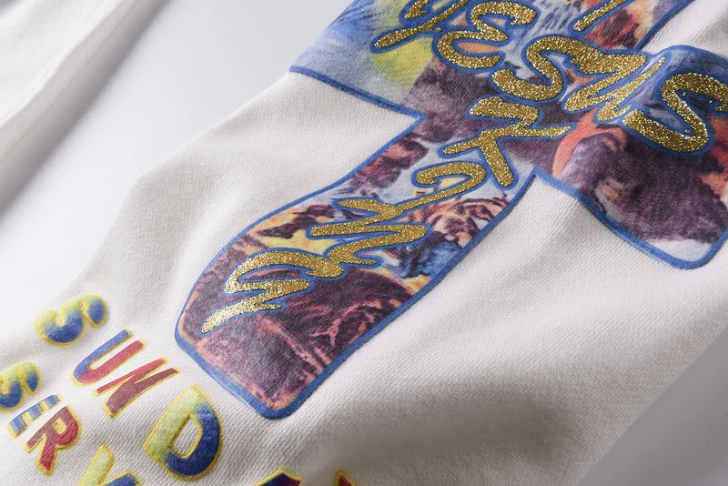 Мужские/женские/мужские спортивные брюки Kanye West с принтом Иисуса короля из