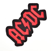 cartoon badge garment applique acdc iron on patches embroidered patch for cloth