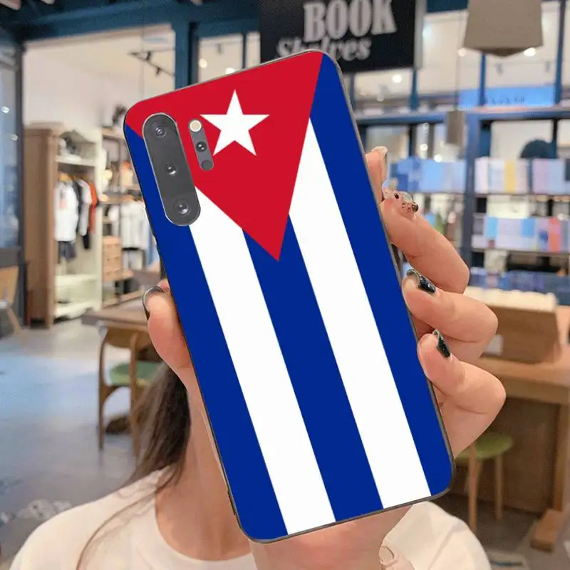 Роскошный чехол CUTEWANAN с изображением флага Кубы для Samsung Note 7 8 9 10 Lite Plus Galaxy J7 J8 J6 2018