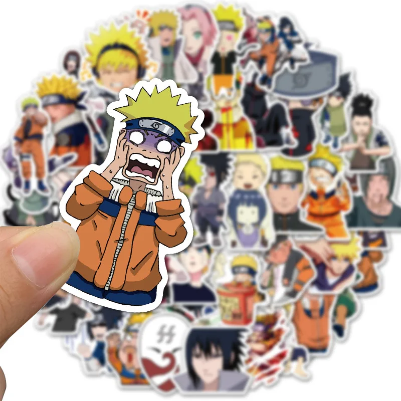 

10/30/50PCS Japanese anime Naruto cartoon graffiti suitcase laptop mobile phone personalized decoration stickers wholesale