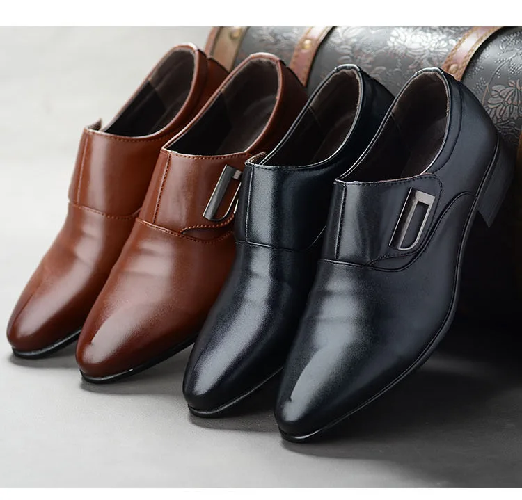 Туфли мужские деловые повседневные кожаные оксфорды Роскошные для свадьбы