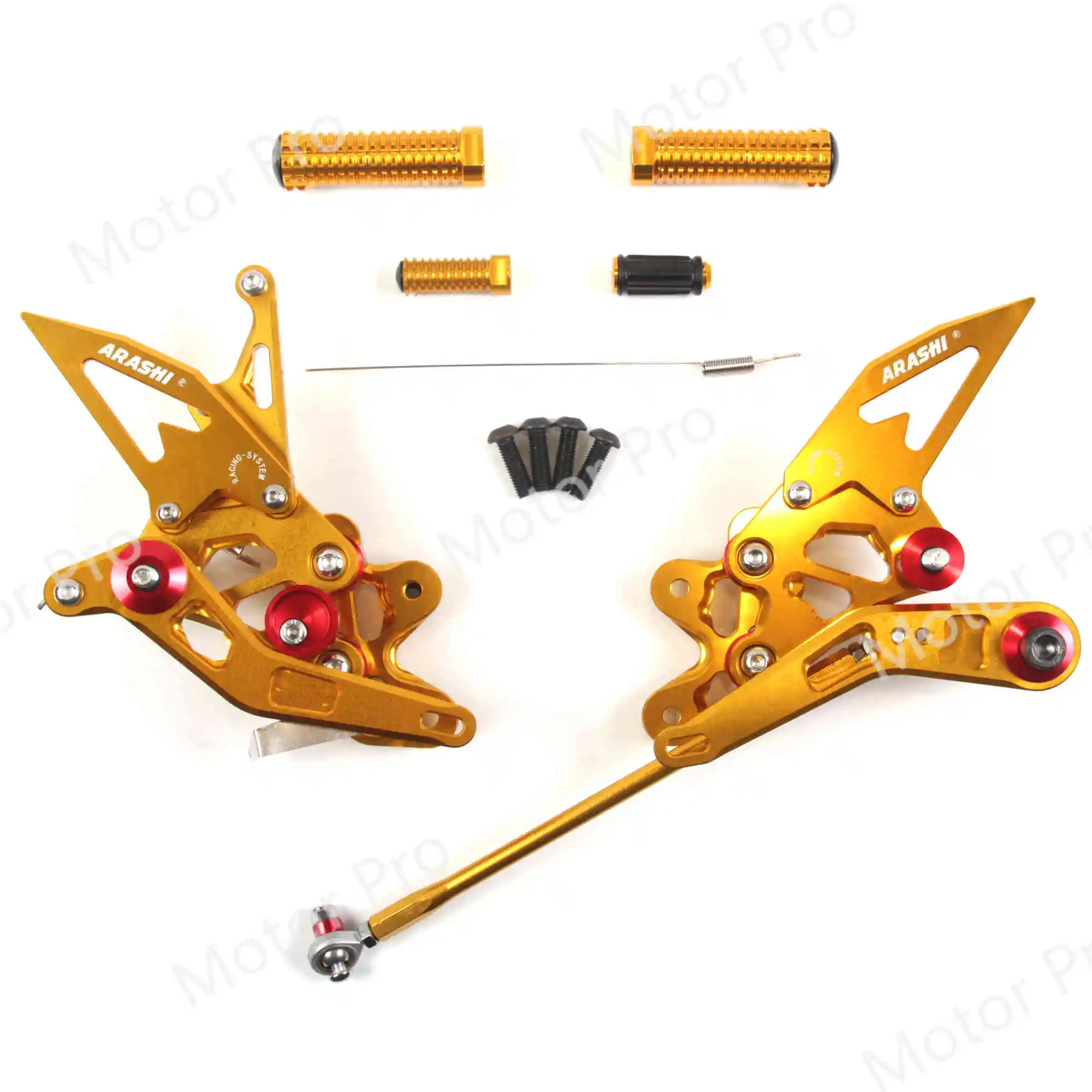 2.0 Gold Регулируемые подножки для SUZUKI GSXR 600 750 2011- 2012 2013 педаль заднего сиденья GSX R GSX-R GSXR600 - Цвет: 2.0 Gold