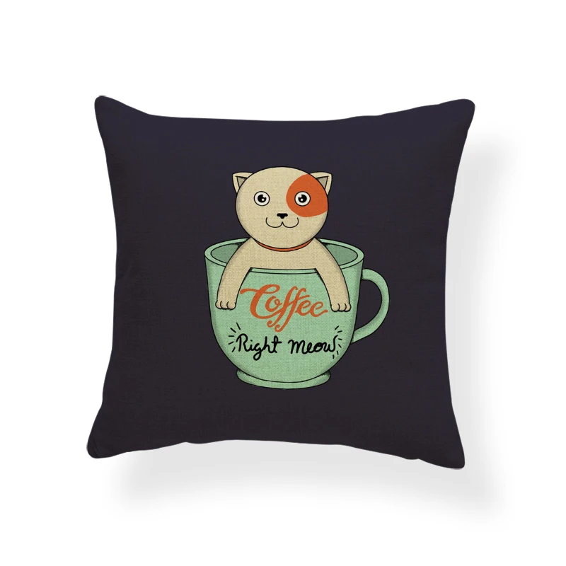 Милая аниме подушка для животных чашка кошка лиса клен белка ленивый Бостон