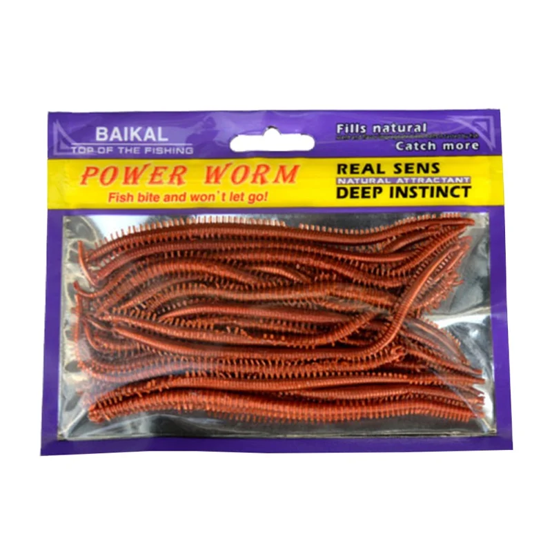20 шт./пакет искусственные рыболовные приманки в форме морского дождевого червя